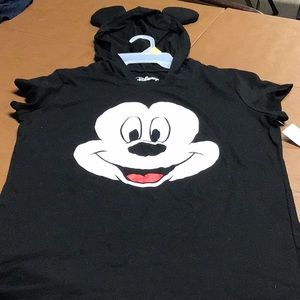 Ladies Hooded Mickey Mouse T-shirt